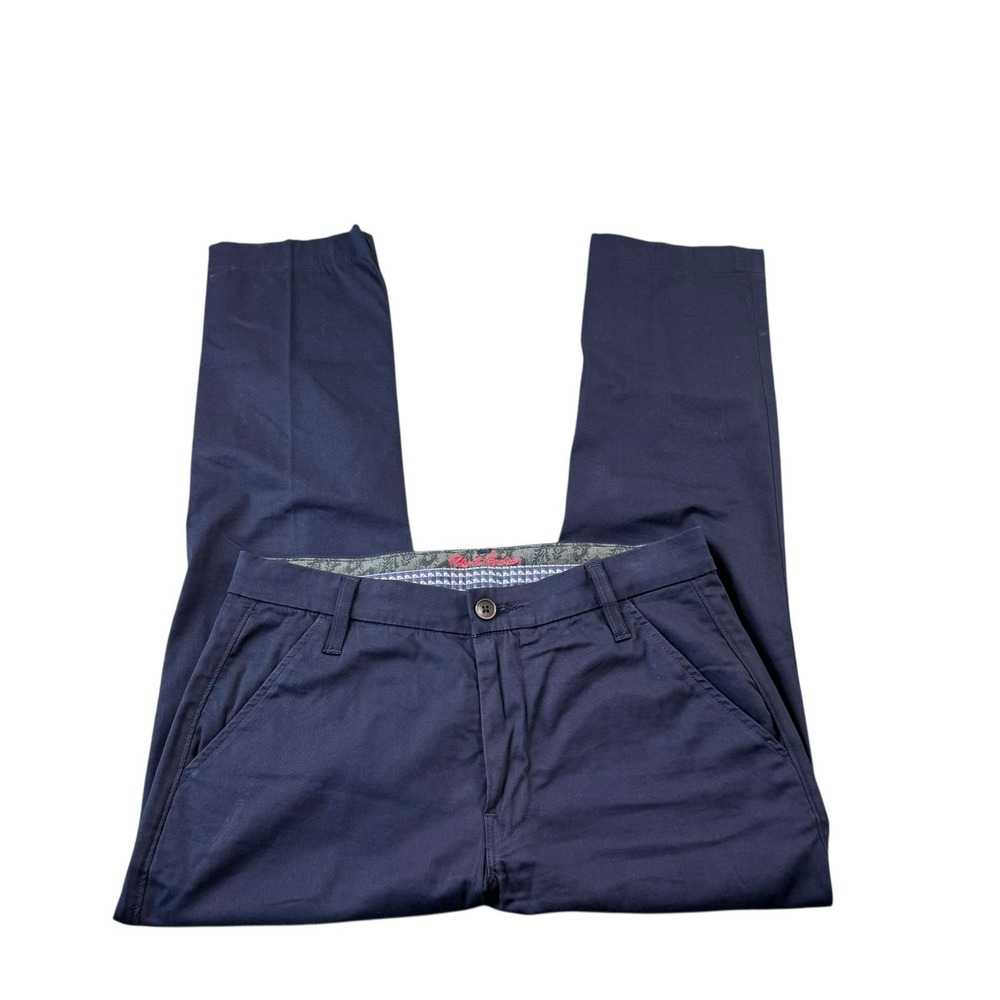 Robert Graham Kipling Blue Cotton Stretch‎ Men's Pant Size 30x27